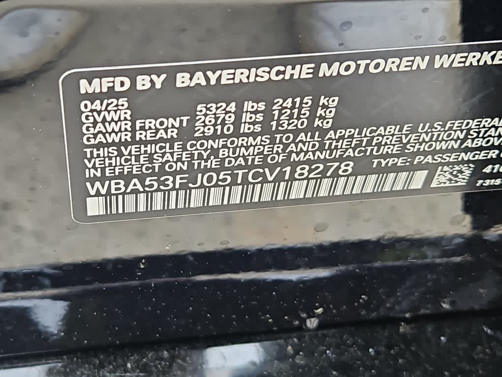 new 2026 BMW 5-Series car, priced at $71,075