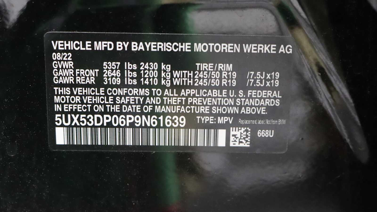 used 2023 BMW X3 car, priced at $38,998