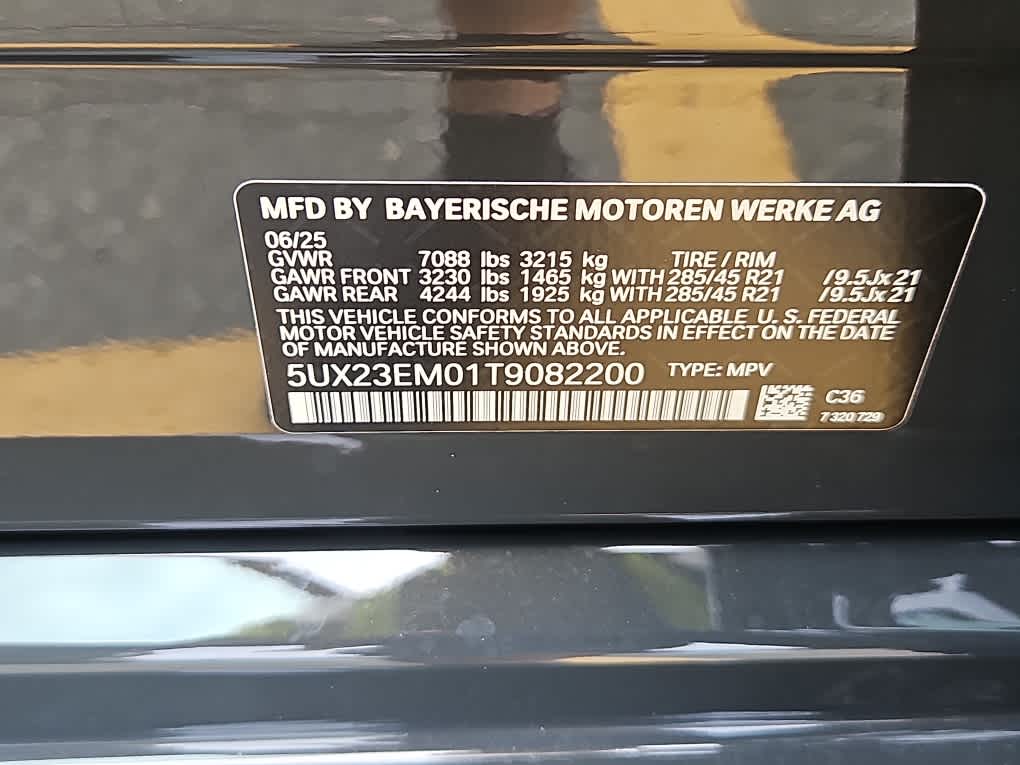 new 2026 BMW X7 car, priced at $94,215