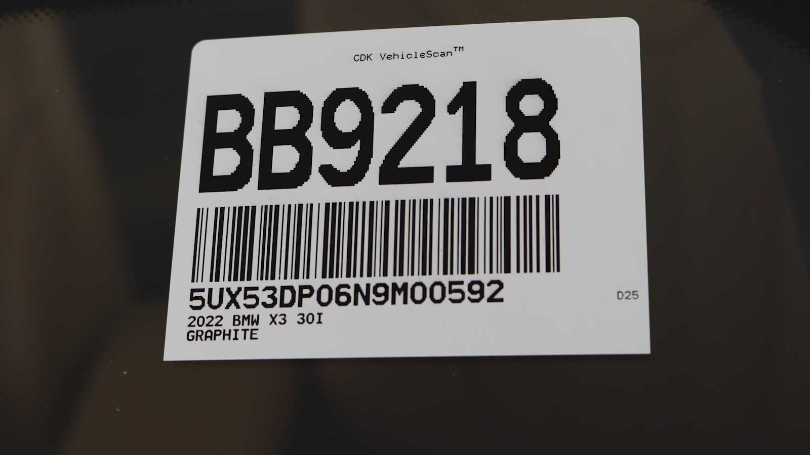 used 2022 BMW X3 car, priced at $33,698