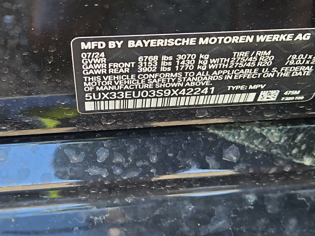 new 2025 BMW X5 car, priced at $93,955