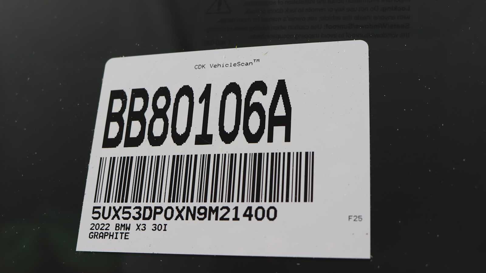 used 2022 BMW X3 car, priced at $37,598