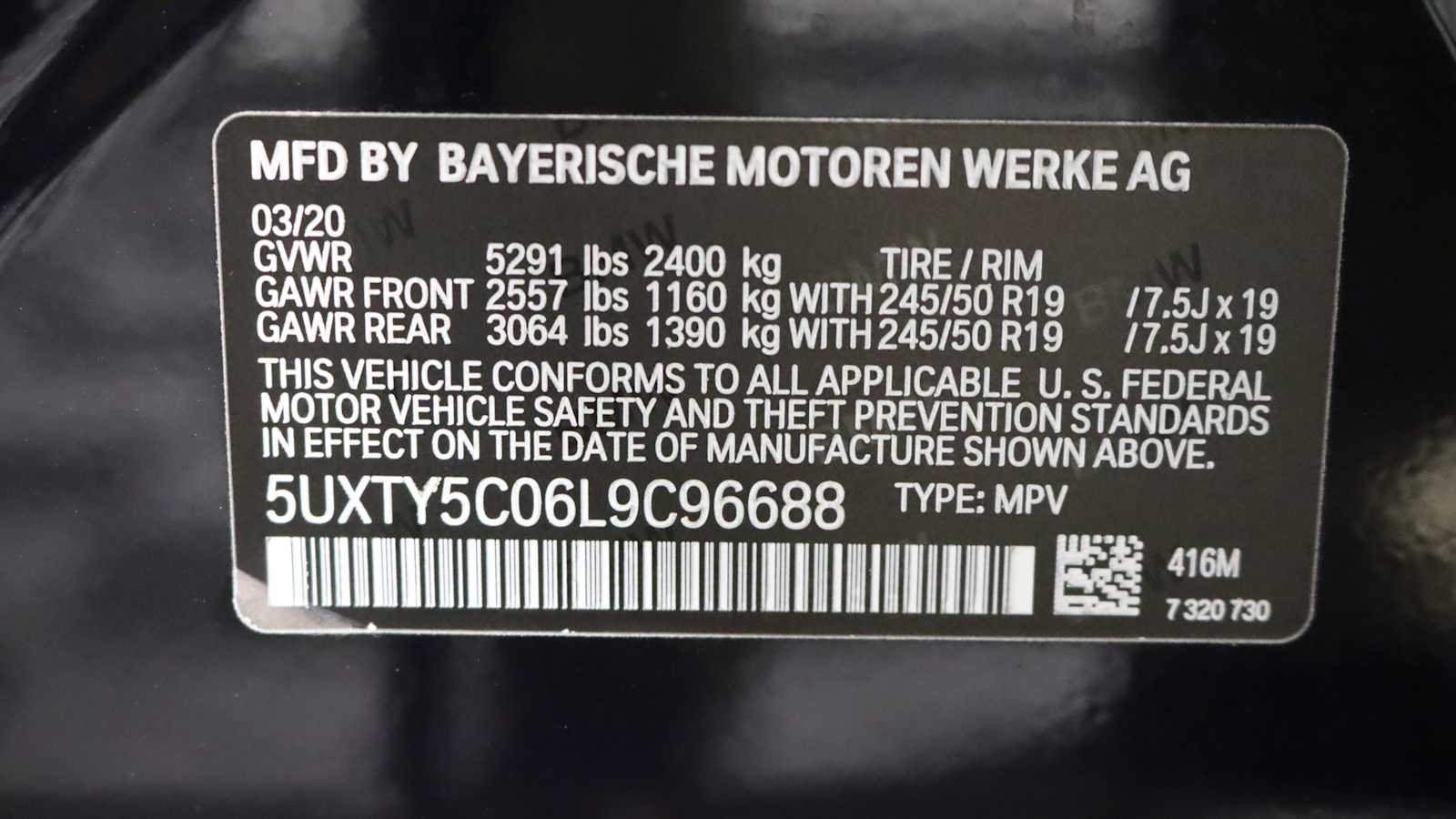 used 2020 BMW X3 car, priced at $31,598