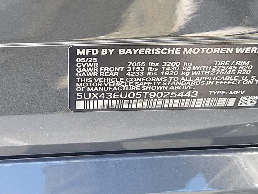 new 2026 BMW X5 car, priced at $86,925