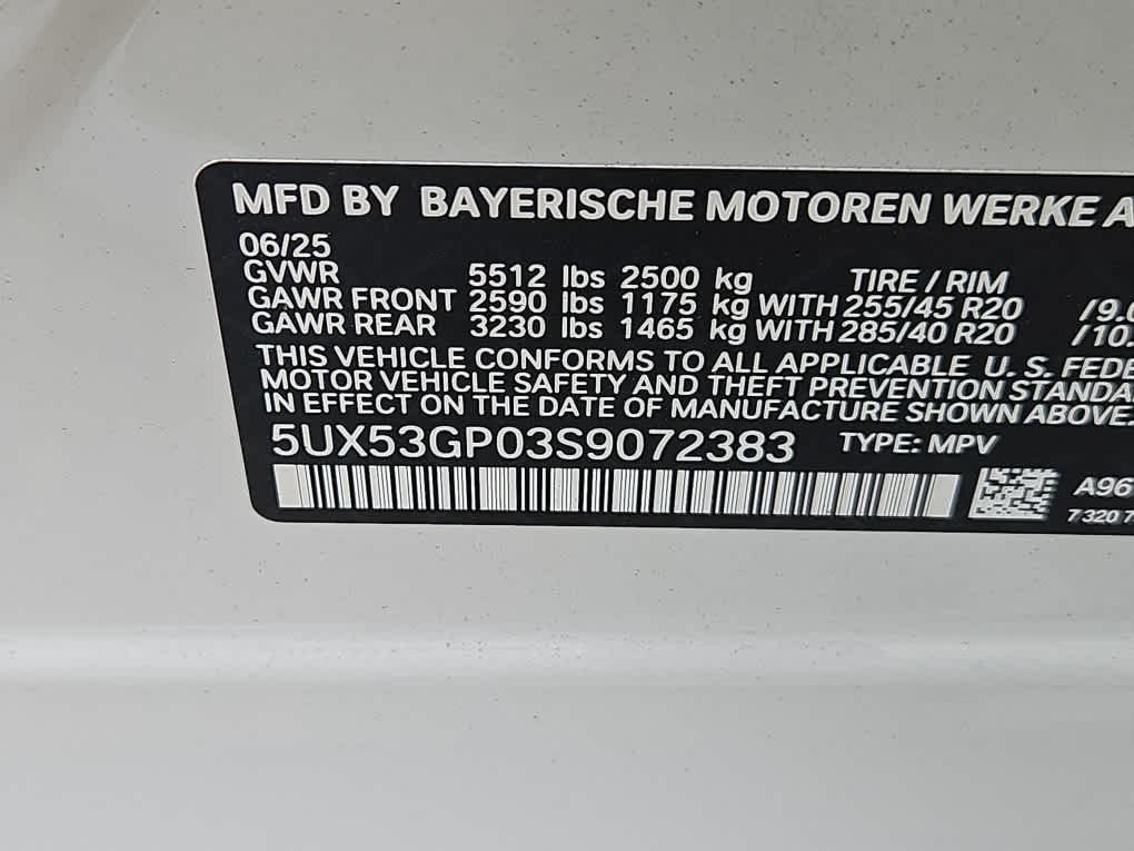 new 2025 BMW X3 car, priced at $56,125