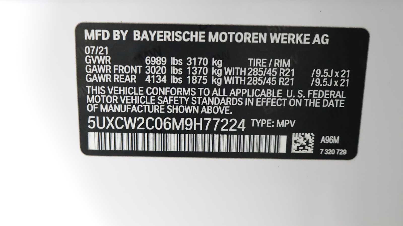 used 2021 BMW X7 car, priced at $46,898