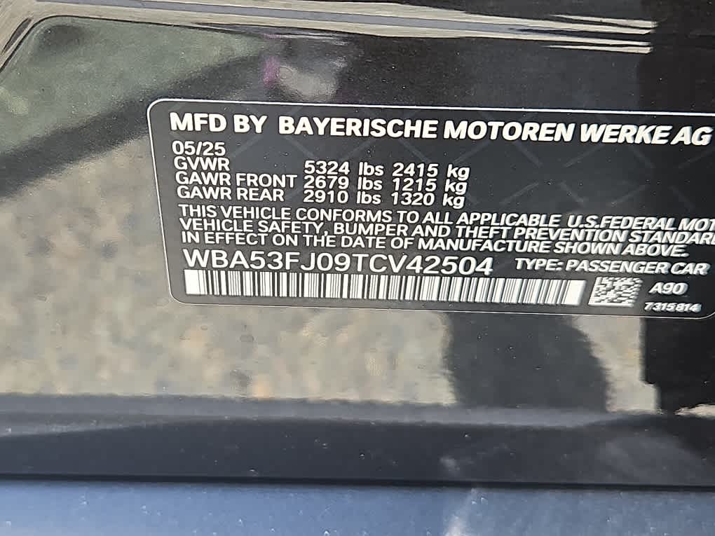new 2026 BMW 5-Series car, priced at $69,215