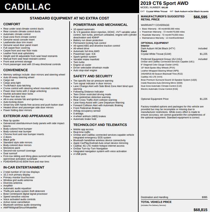 used 2019 Cadillac CT6 car, priced at $35,998