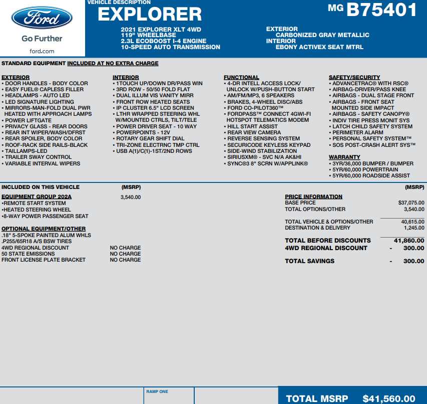 used 2021 Ford Explorer car, priced at $24,998