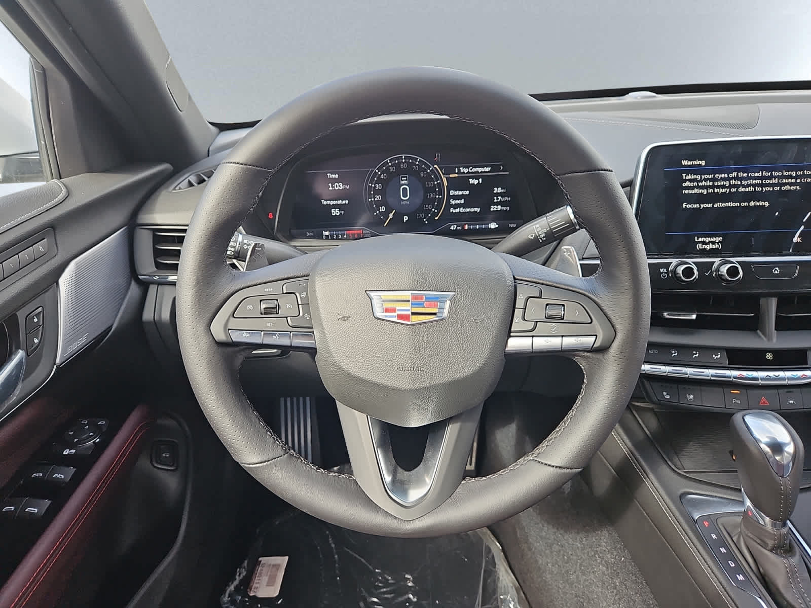 new 2025 Cadillac CT4 car, priced at $55,960