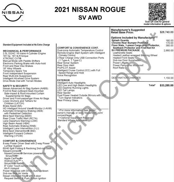 used 2021 Nissan Rogue car, priced at $22,998