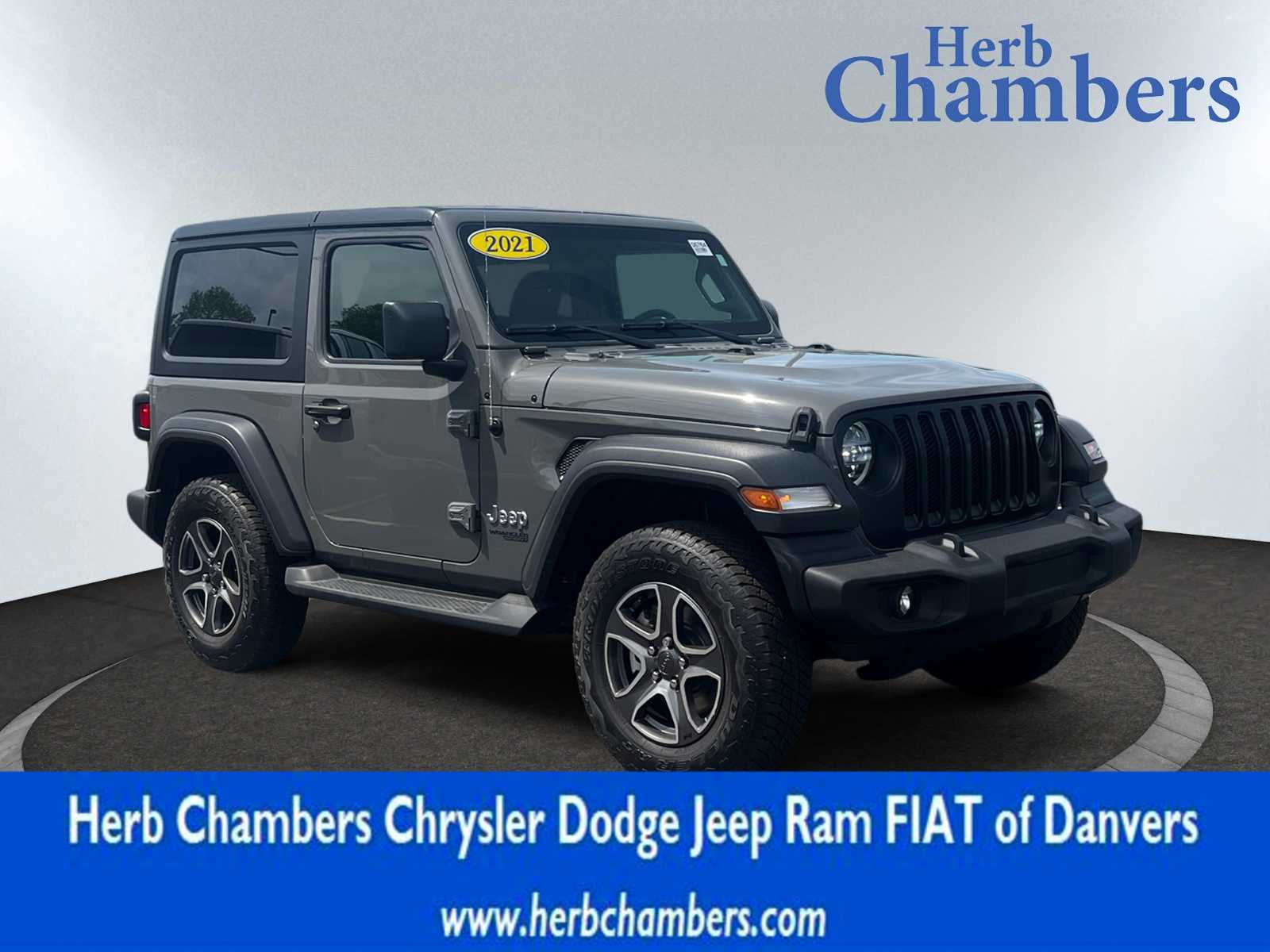 used 2021 Jeep Wrangler car, priced at $32,998