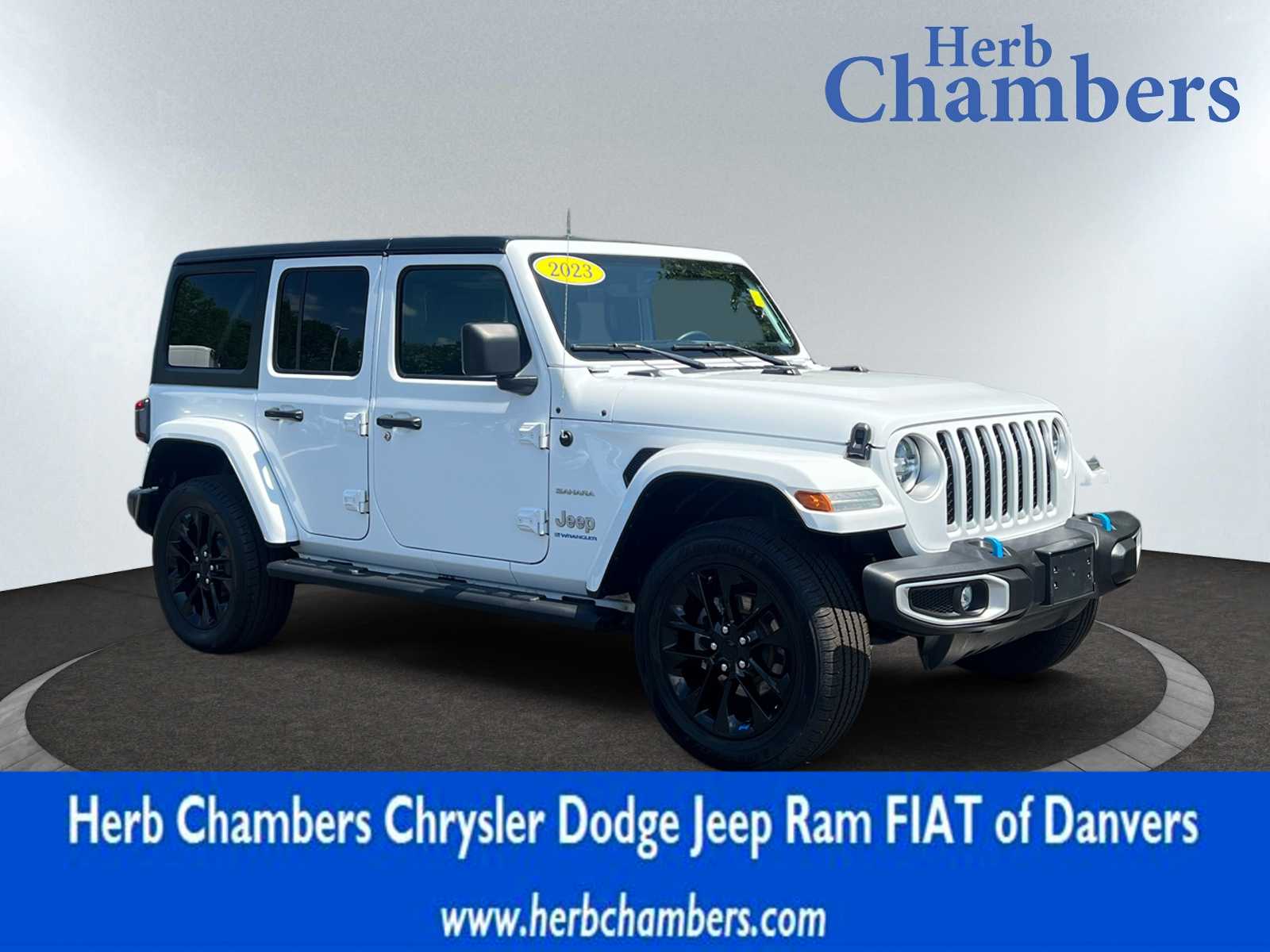 used 2023 Jeep Wrangler 4xe car, priced at $34,998