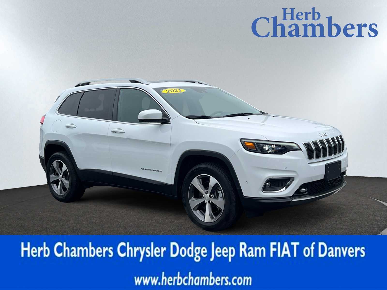 used 2021 Jeep Cherokee car, priced at $28,998