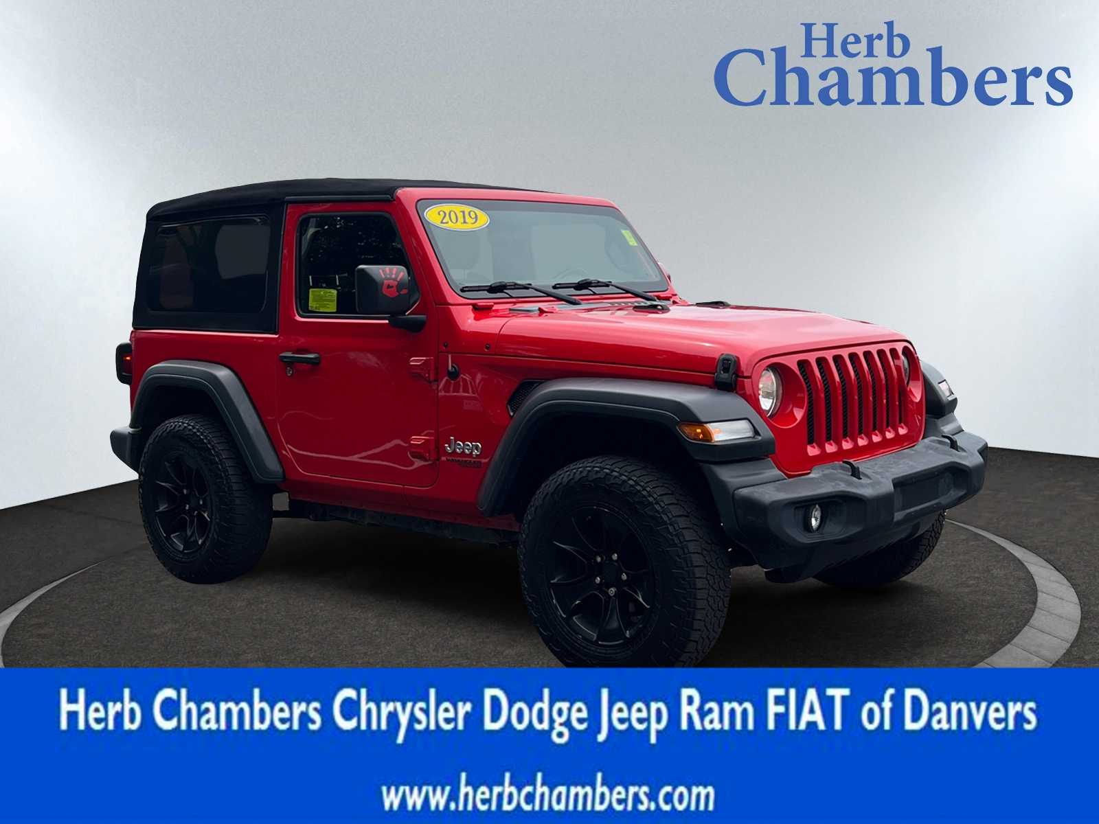 used 2019 Jeep Wrangler car, priced at $23,998