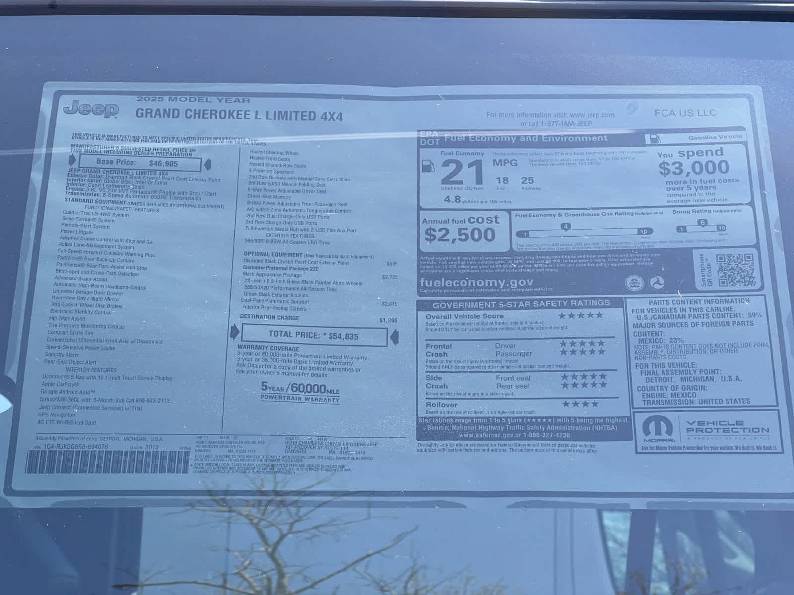 new 2025 Jeep Grand Cherokee car, priced at $52,735