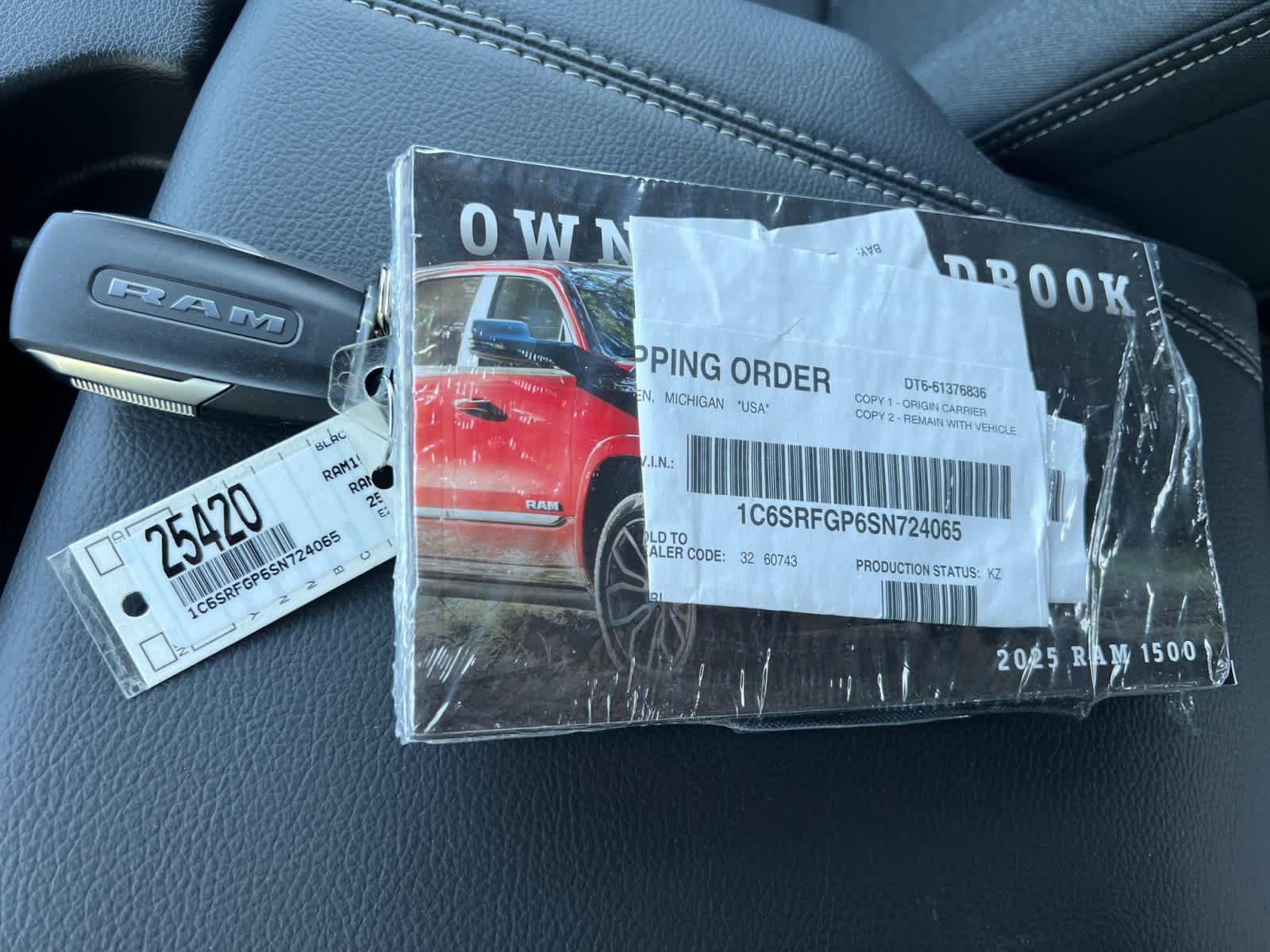 new 2025 Ram 1500 car, priced at $58,130