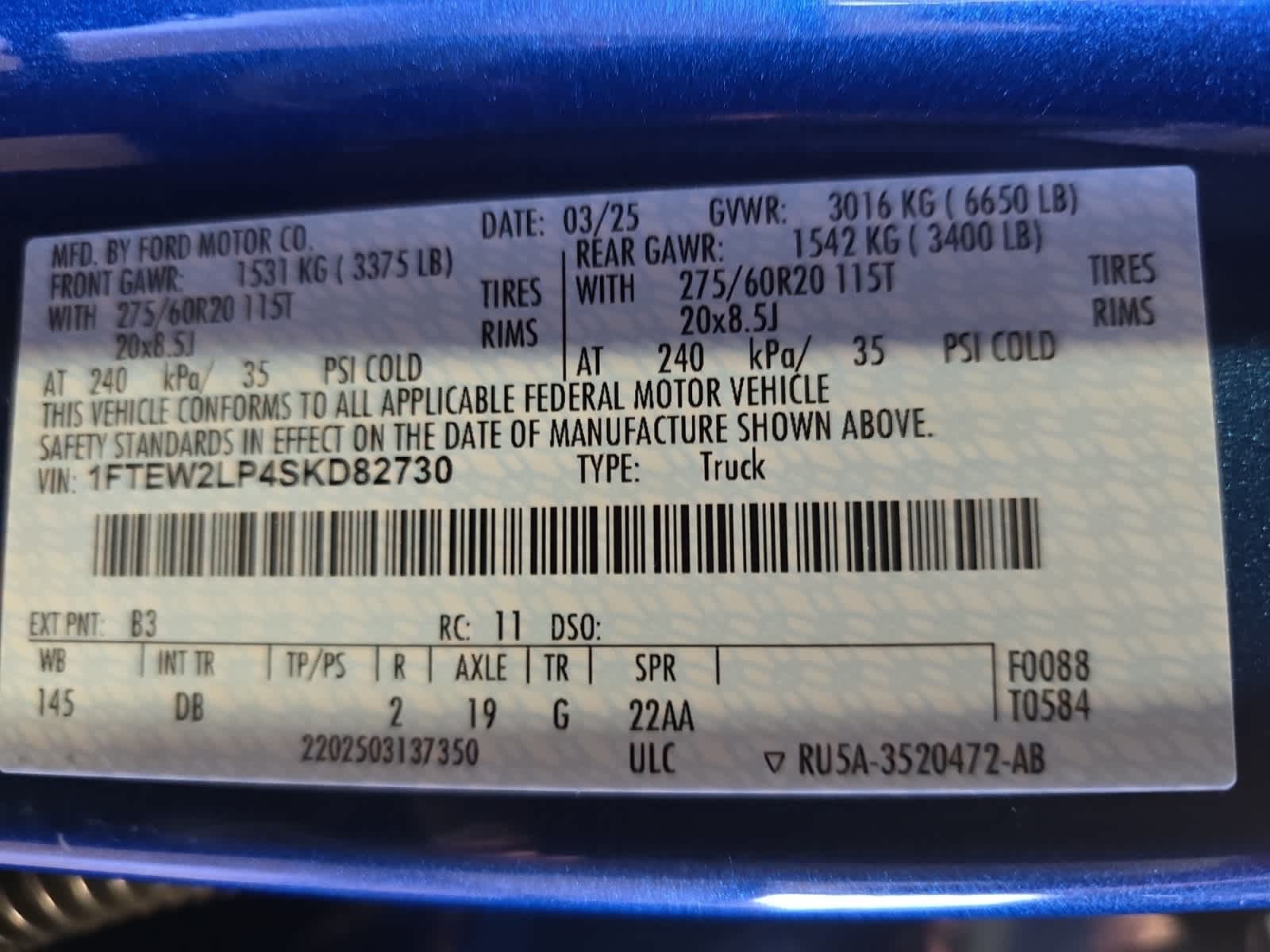 new 2025 Ford F-150 car, priced at $47,958
