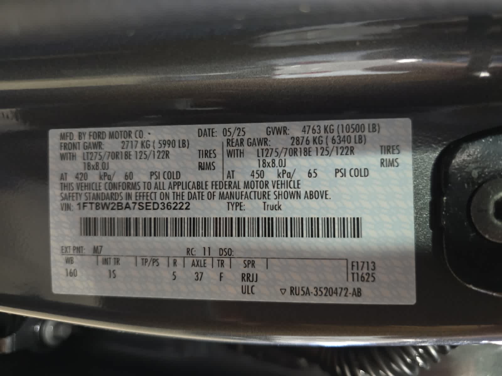 new 2025 Ford Super Duty F-250 SRW car, priced at $59,890