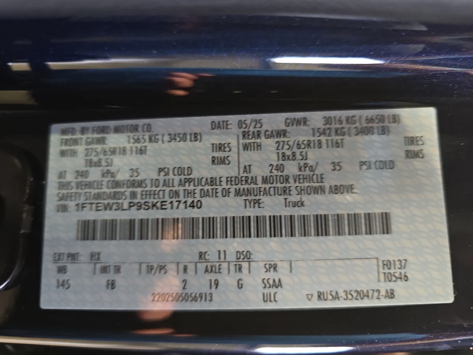 new 2025 Ford F-150 car, priced at $54,065