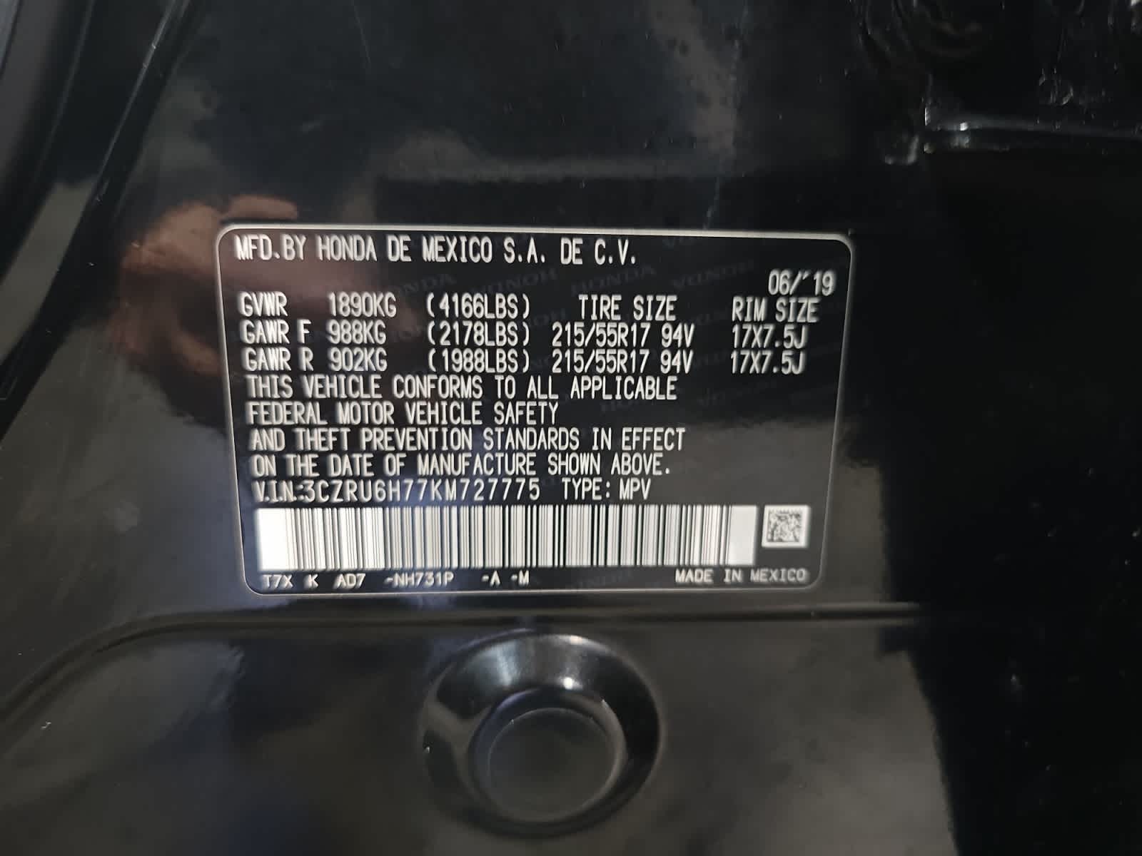 used 2019 Honda HR-V car, priced at $21,588