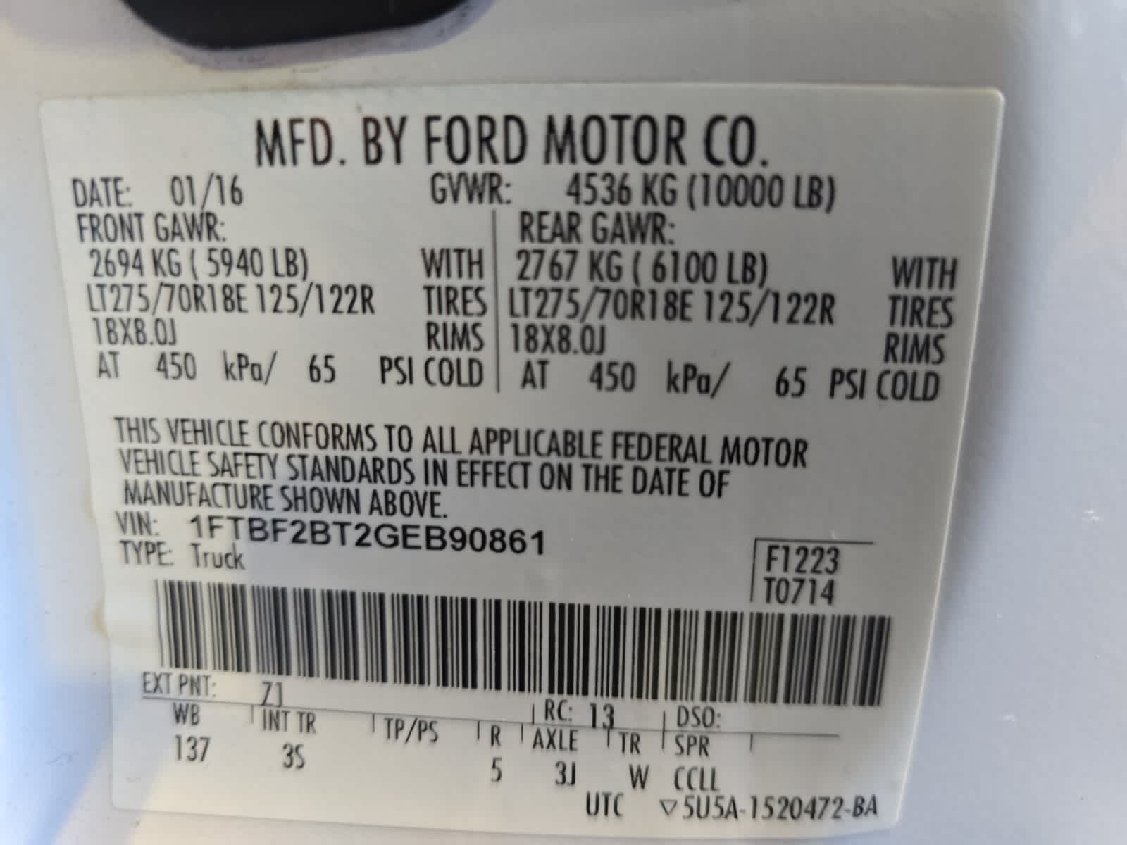 used 2016 Ford F-250 car, priced at $41,988