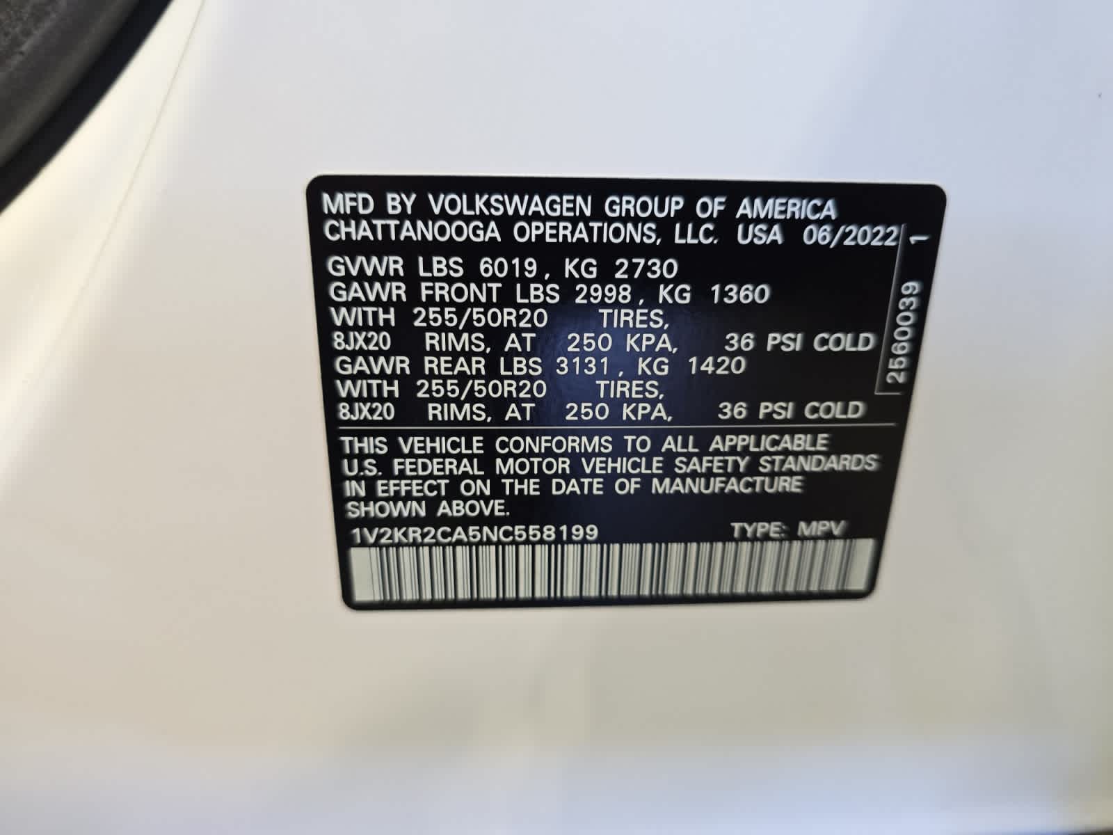 used 2022 Volkswagen Atlas car, priced at $33,978