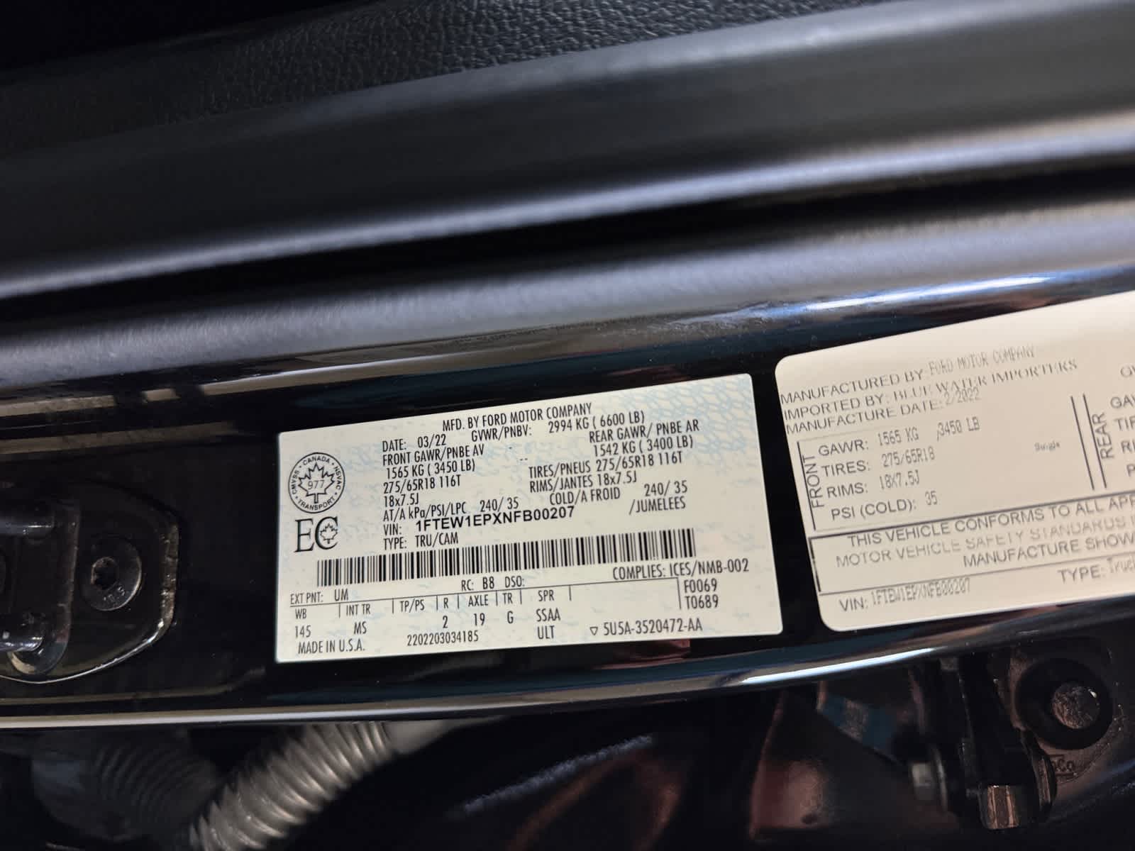 used 2022 Ford F-150 car, priced at $42,488