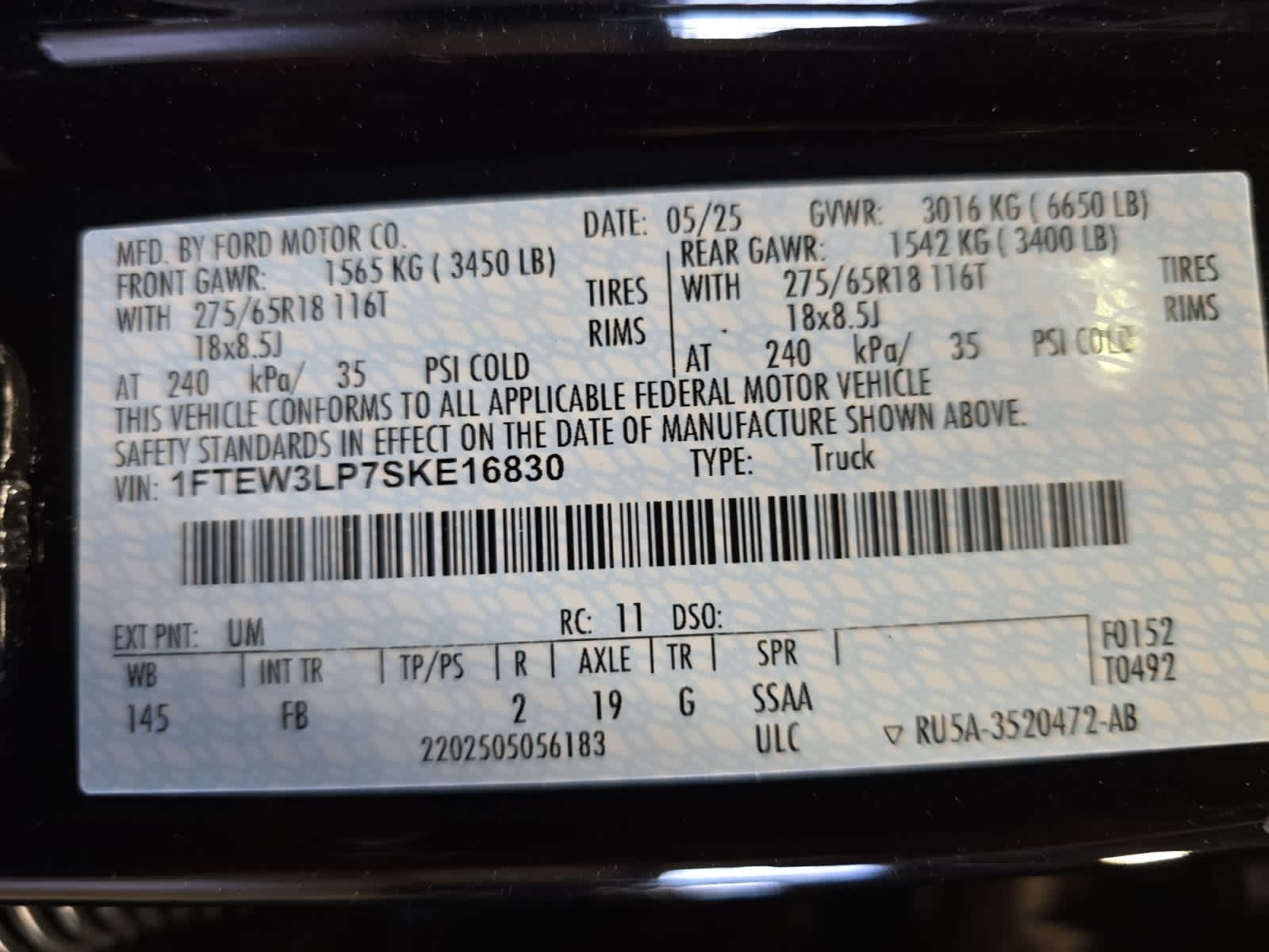 new 2025 Ford F-150 car, priced at $54,616