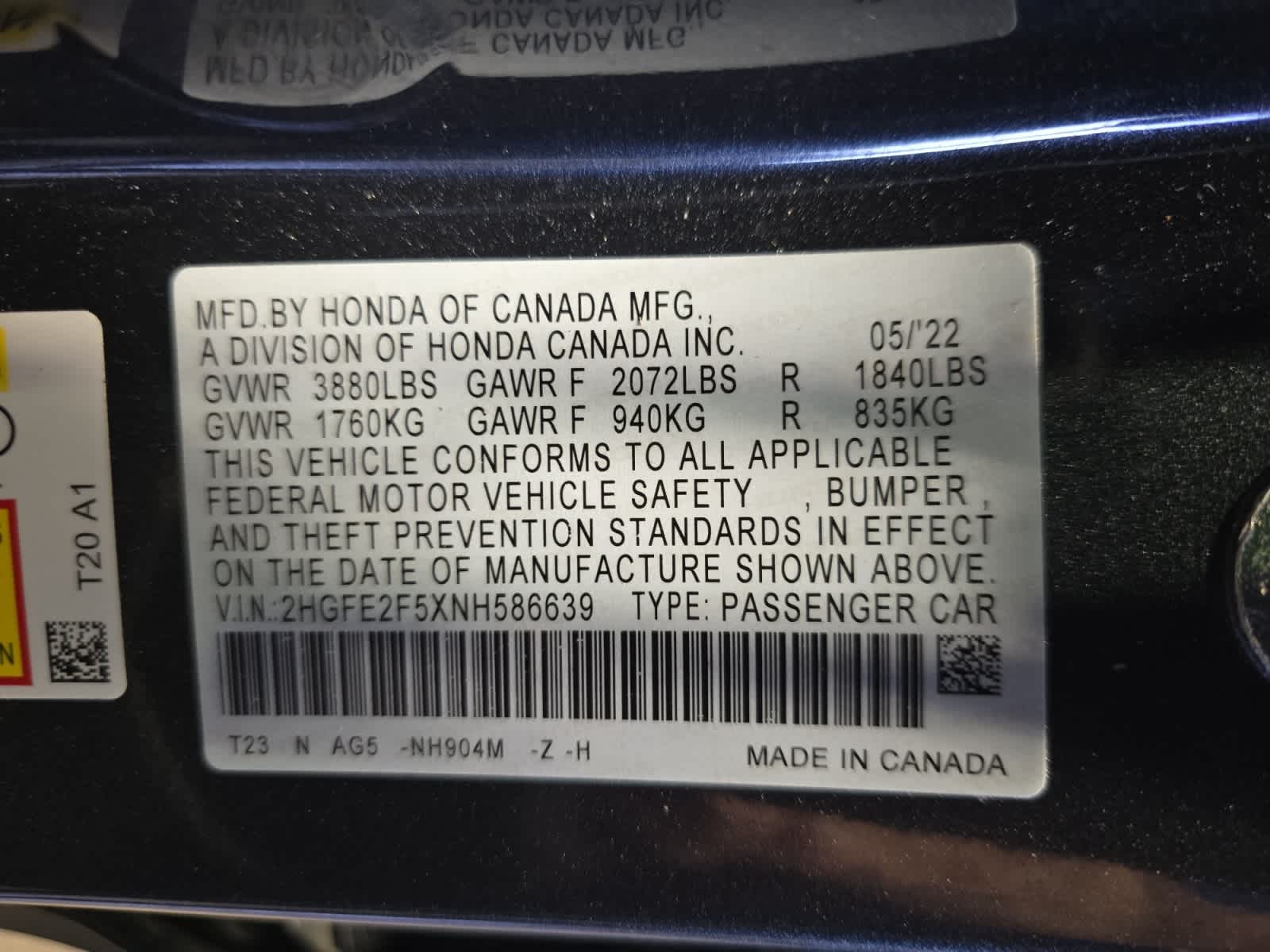 used 2022 Honda Civic car, priced at $25,998