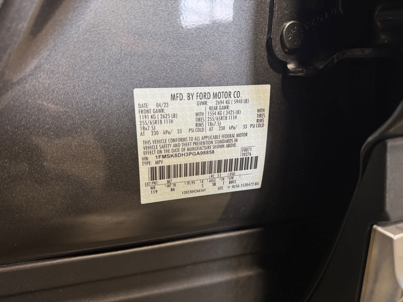 used 2023 Ford Explorer car, priced at $34,788