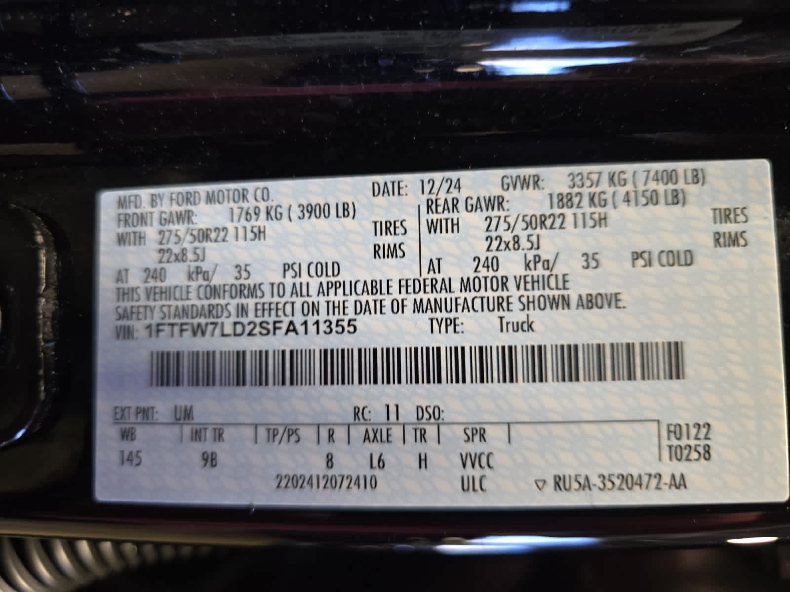 used 2025 Ford F-150 car, priced at $77,688