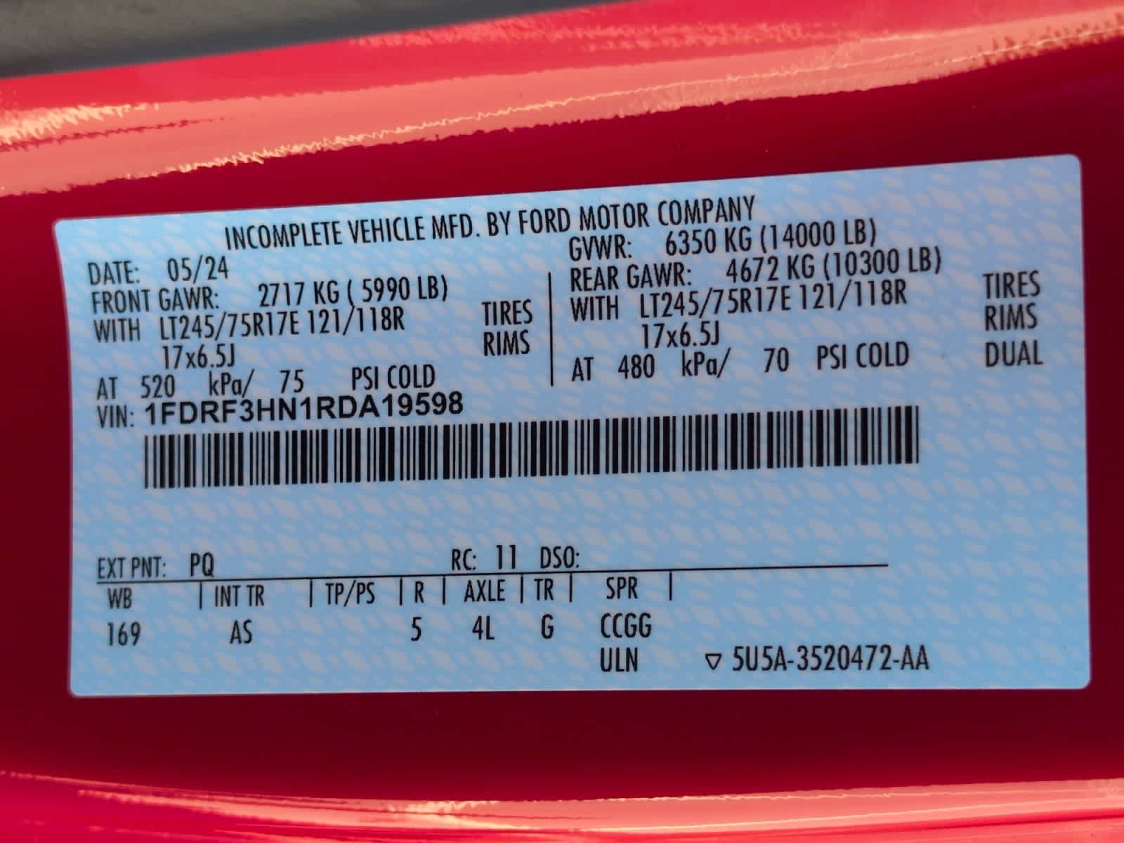 new 2024 Ford Super Duty F-350 DRW car, priced at $59,820