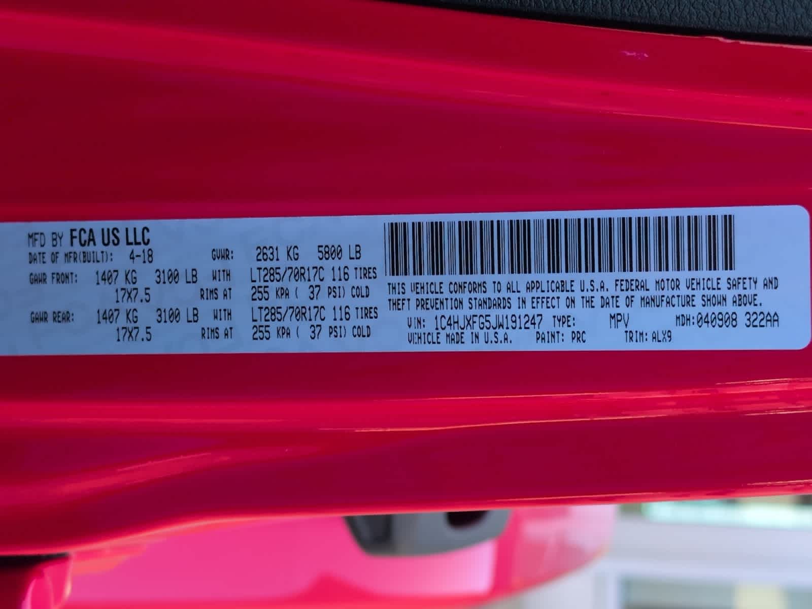 used 2018 Jeep Wrangler car, priced at $30,798