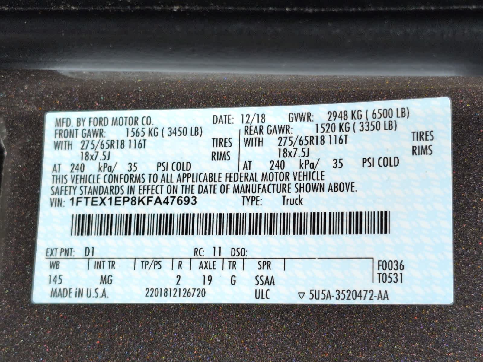 used 2019 Ford F-150 car, priced at $28,998