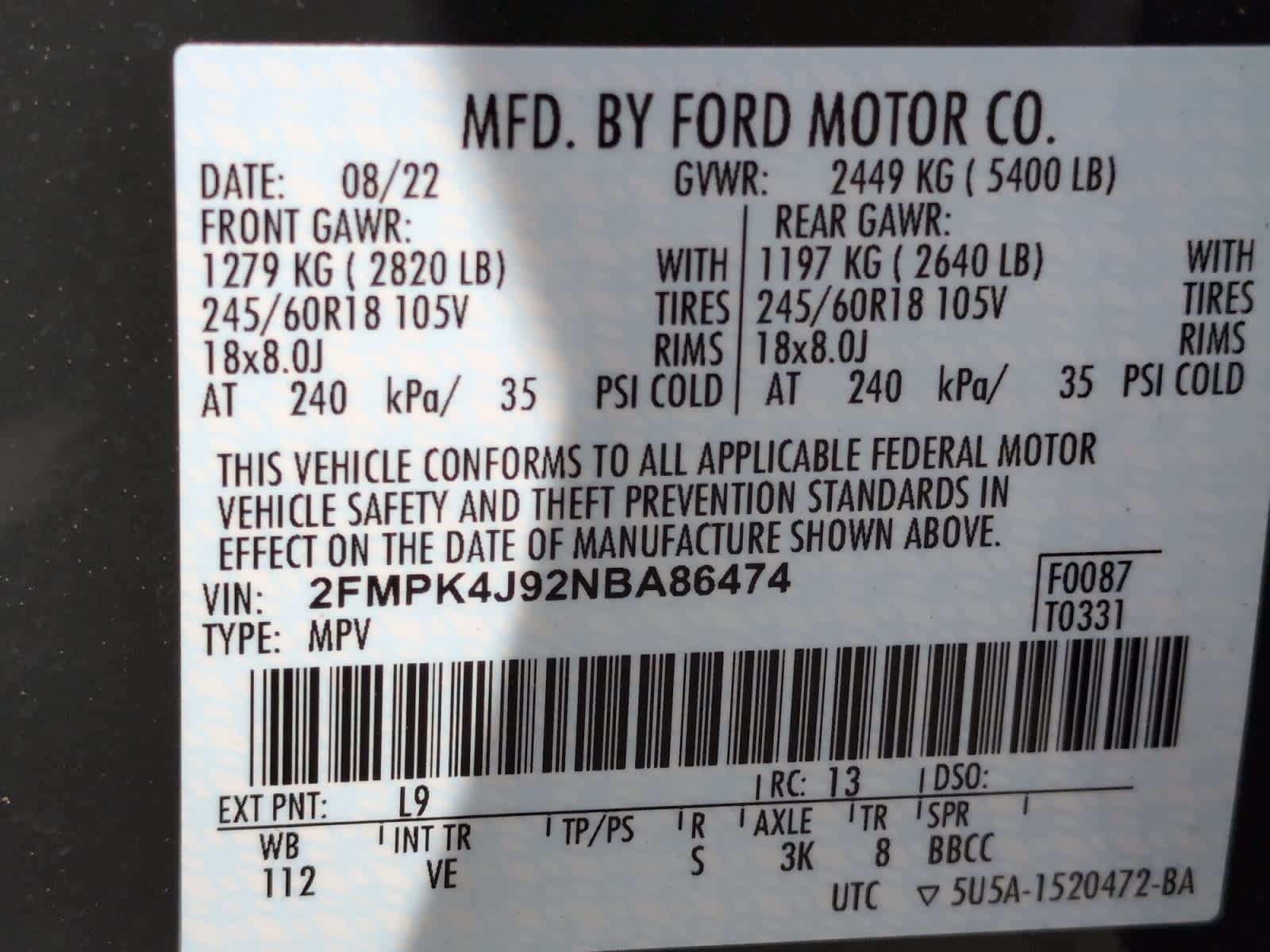 used 2022 Ford Edge car, priced at $25,998