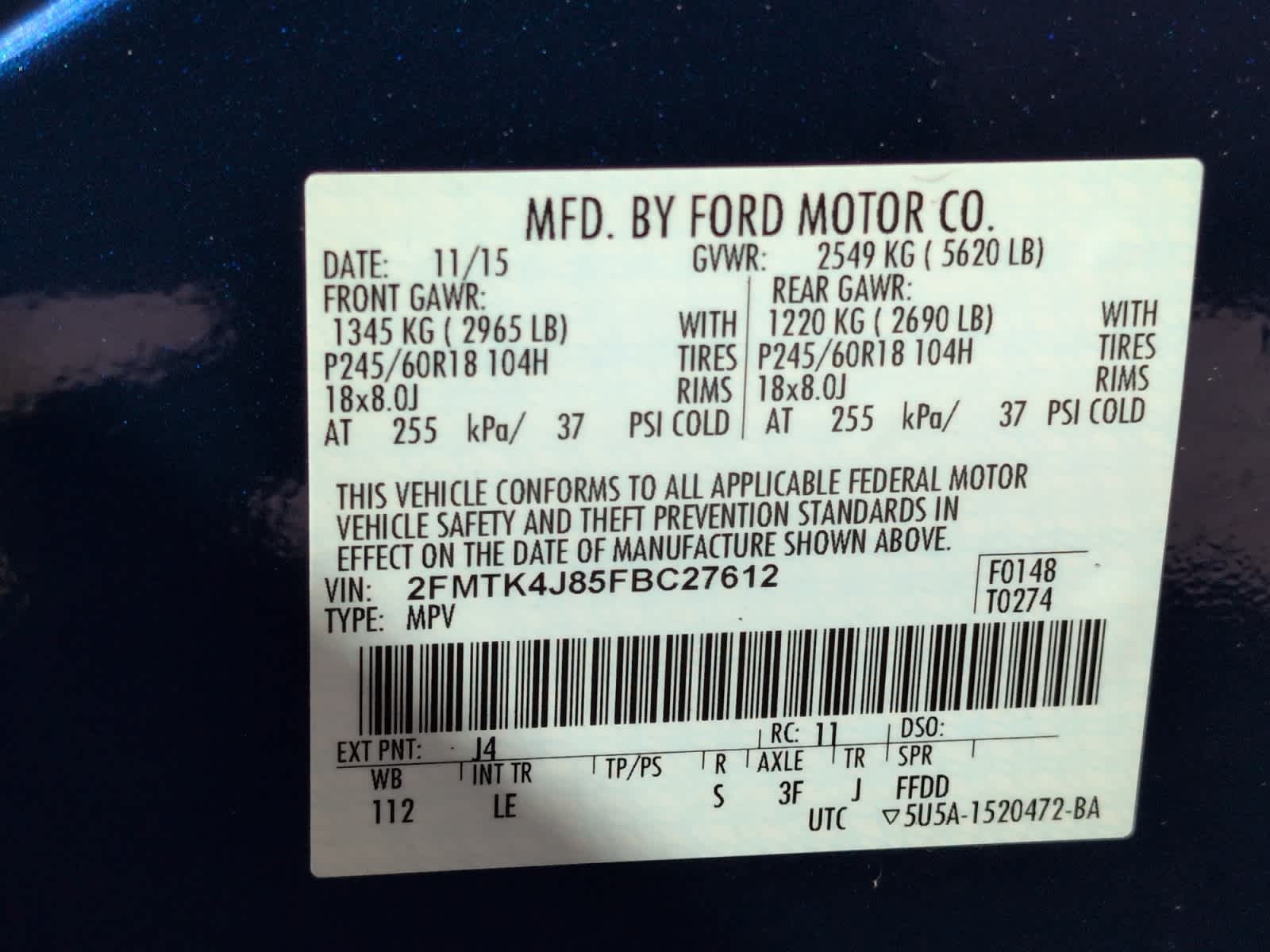 used 2015 Ford Edge car, priced at $9,998
