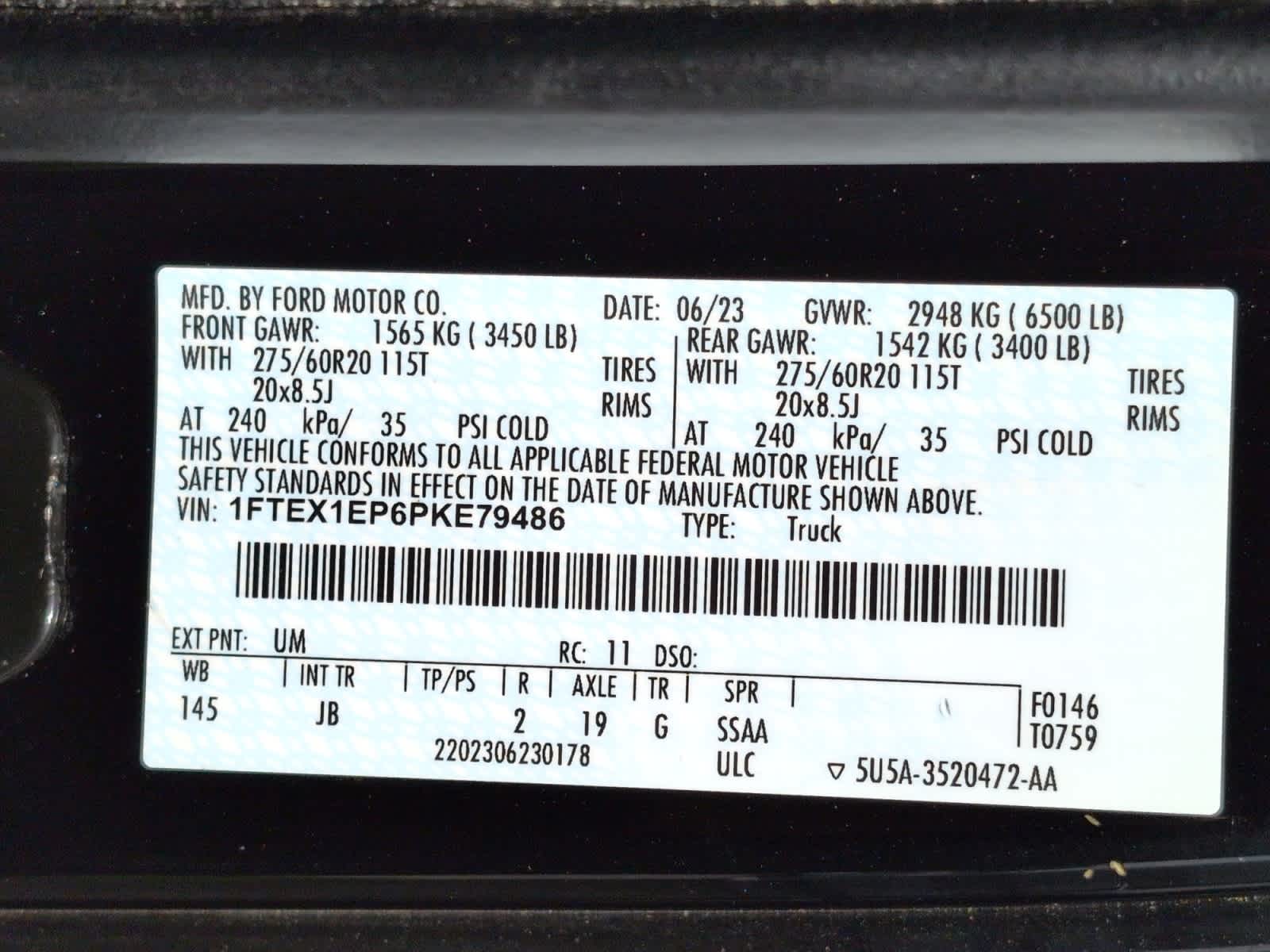used 2023 Ford F-150 car, priced at $34,998