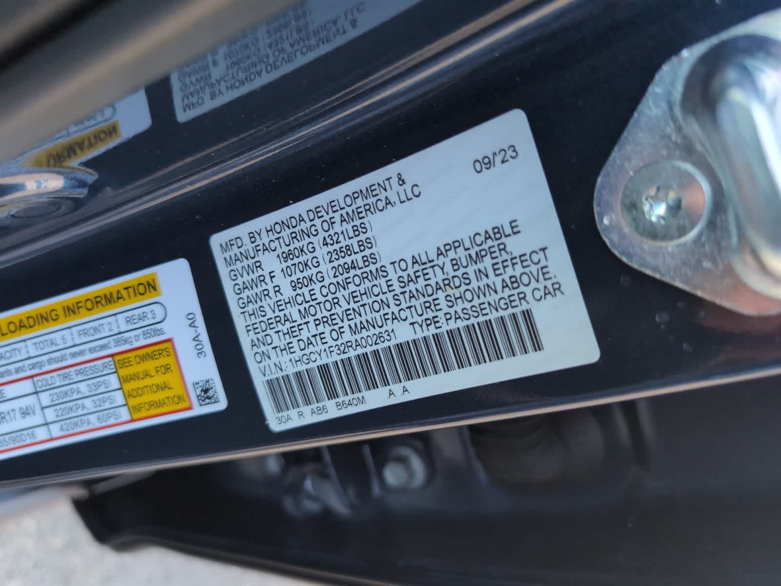 used 2024 Honda Accord car, priced at $27,698