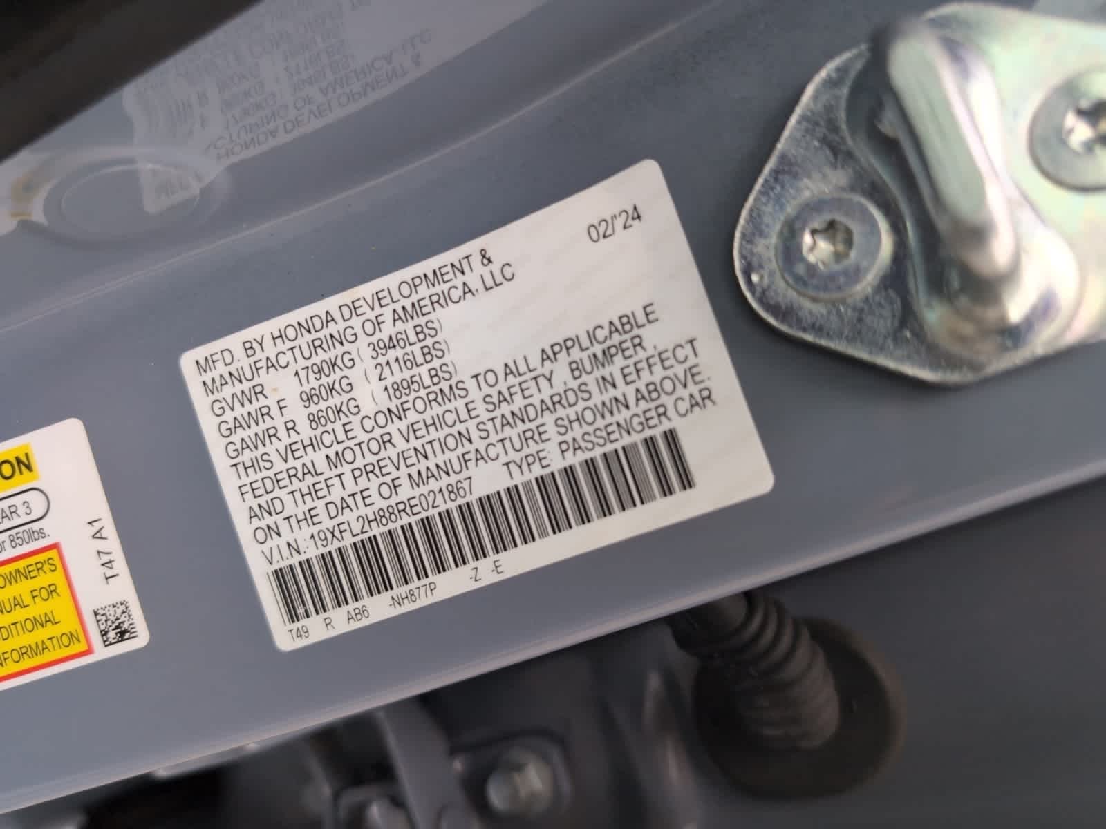 used 2024 Honda Civic car, priced at $26,298