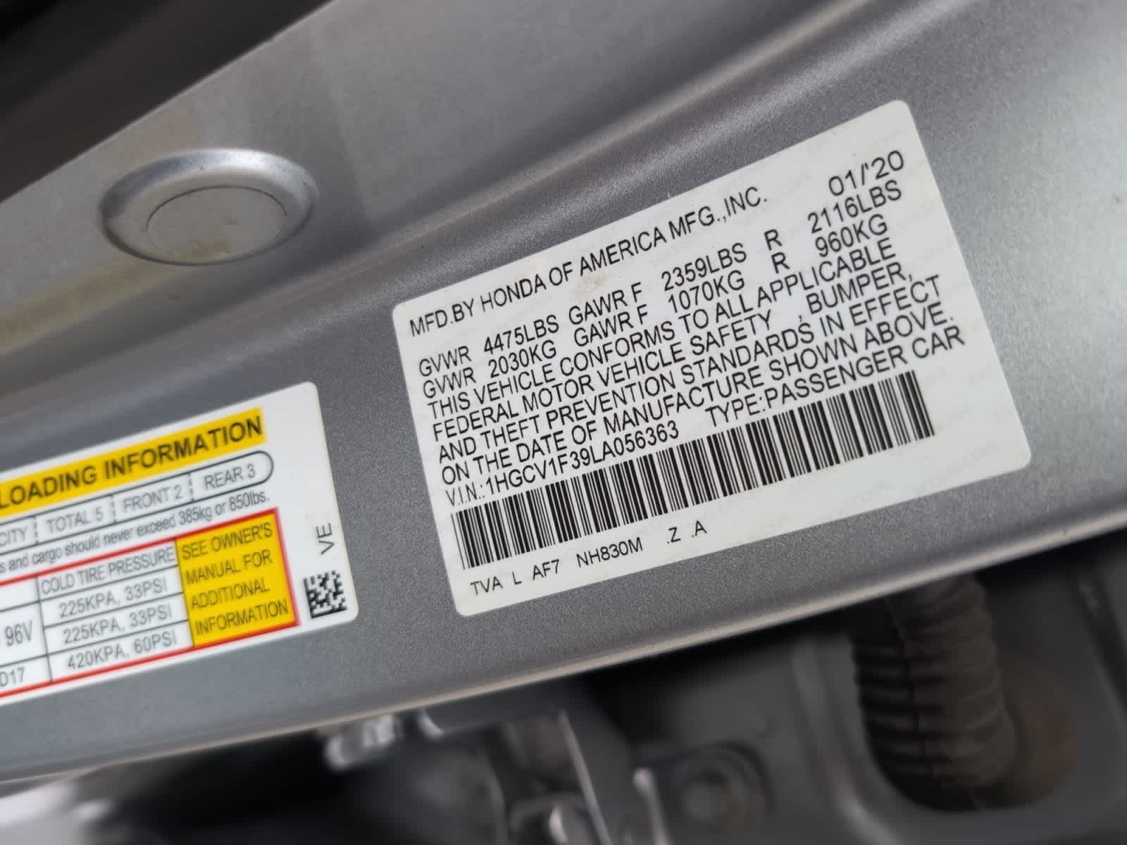 used 2020 Honda Accord car, priced at $24,298