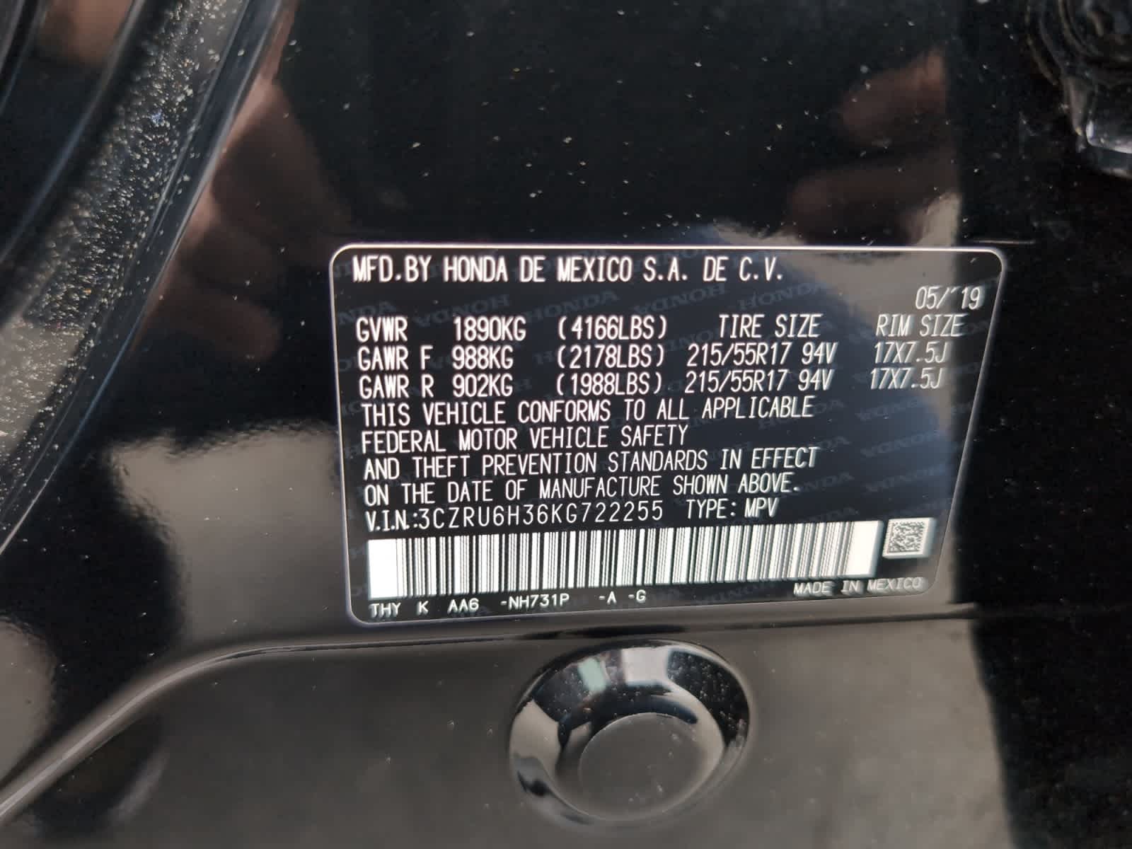 used 2019 Honda HR-V car, priced at $19,298