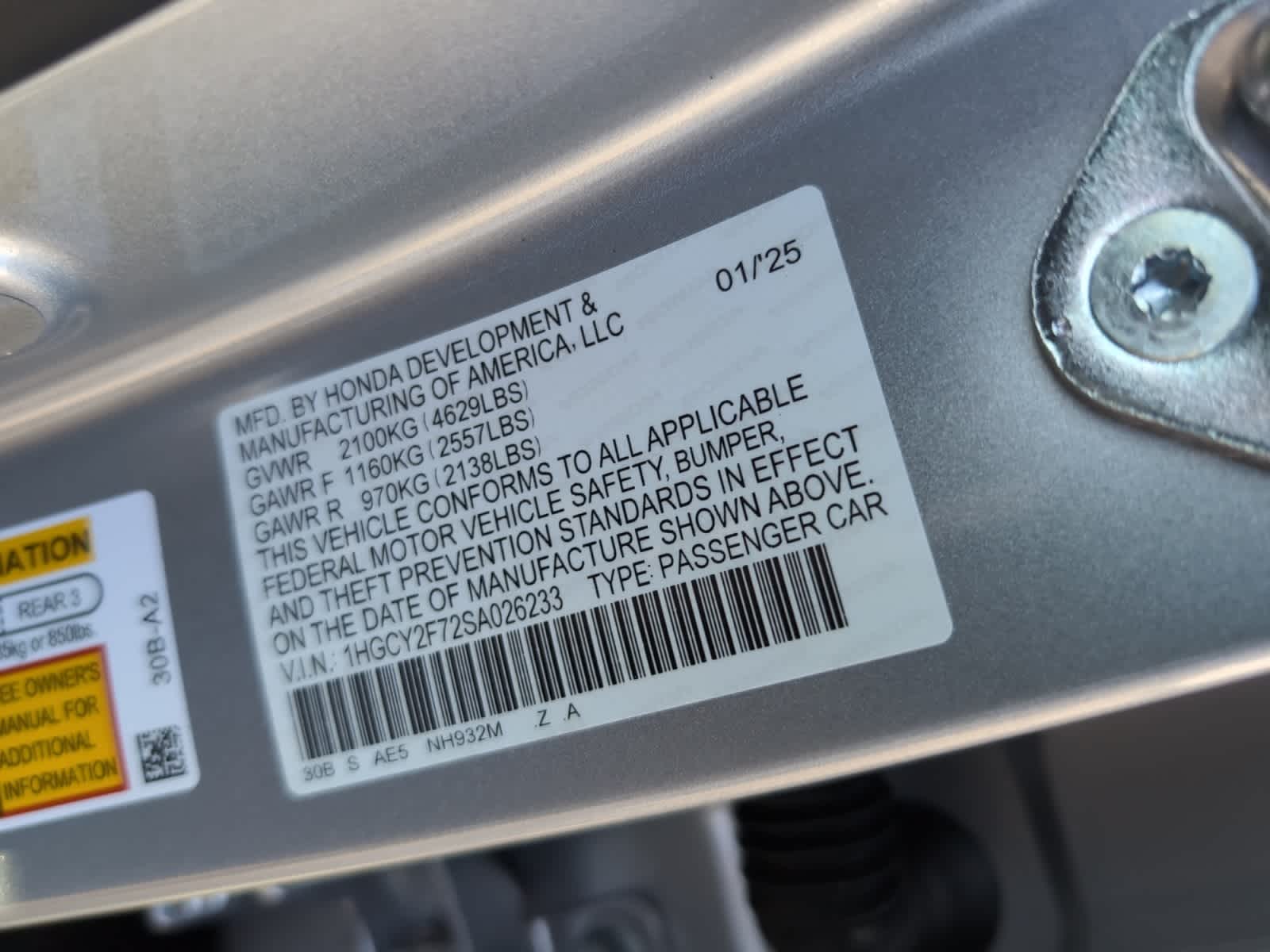 new 2025 Honda Accord Hybrid car, priced at $36,525