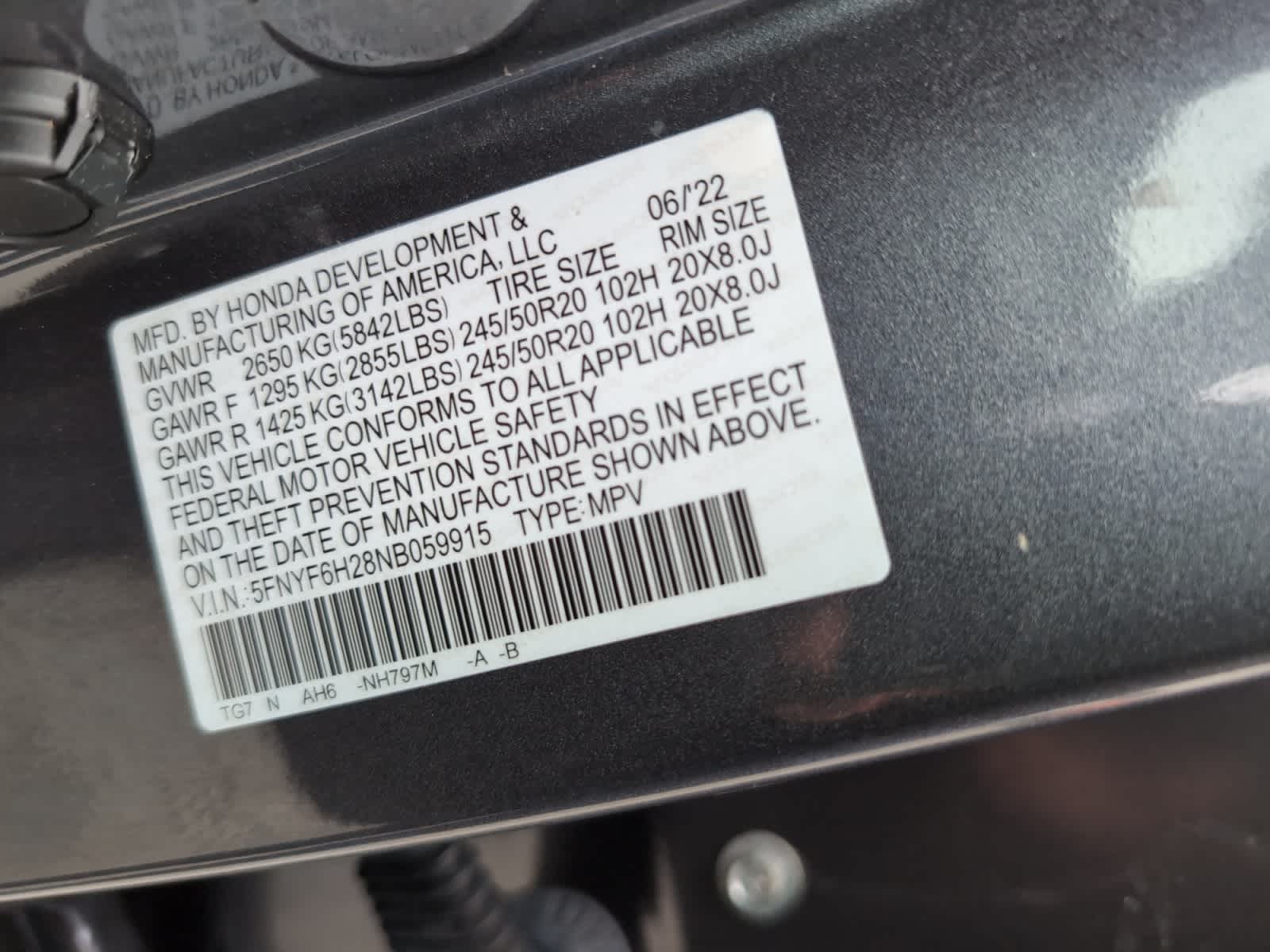 used 2022 Honda Pilot car, priced at $32,298