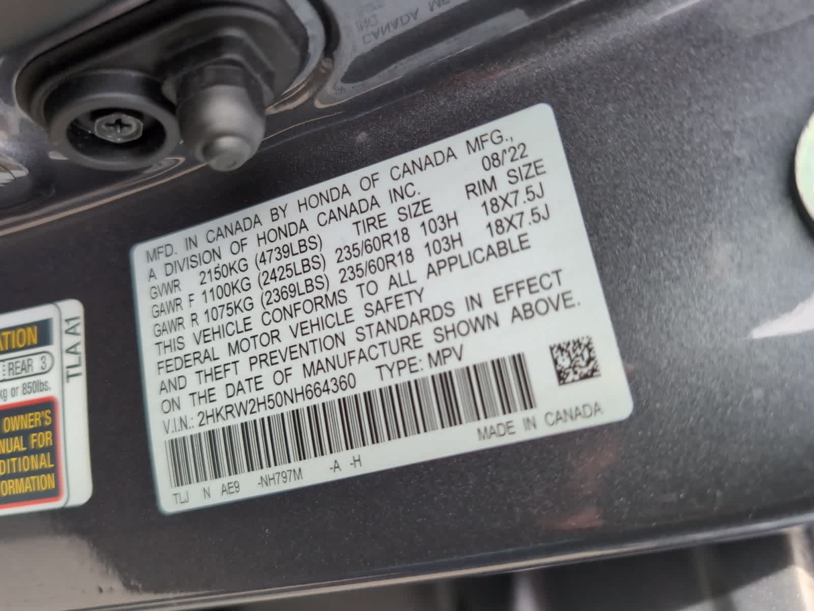 used 2022 Honda CR-V car, priced at $29,698
