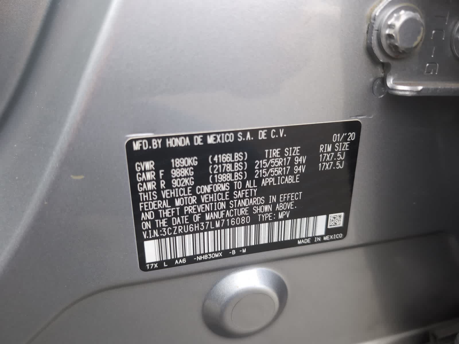 used 2020 Honda HR-V car, priced at $22,498