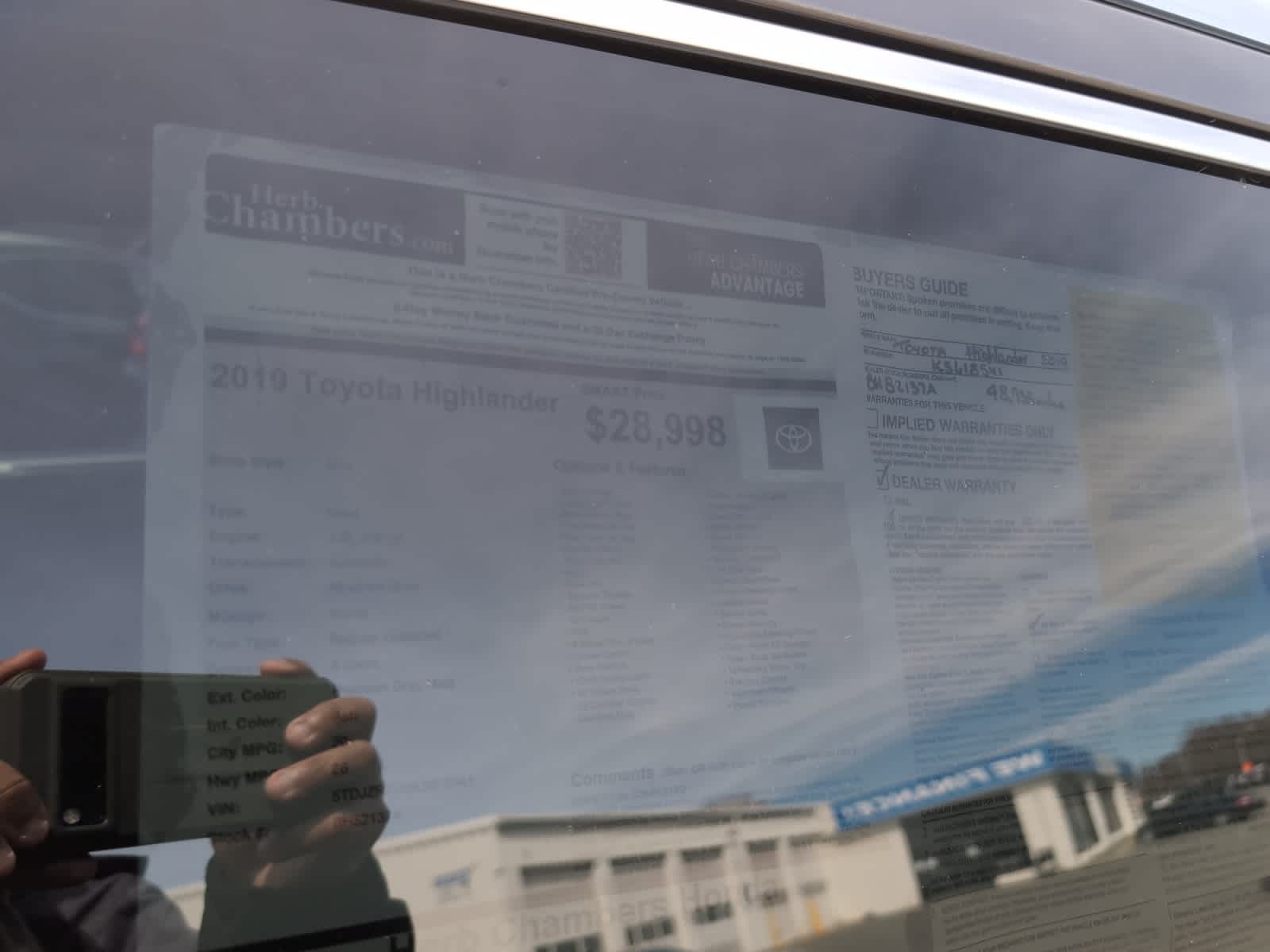 used 2019 Toyota Highlander car, priced at $28,498