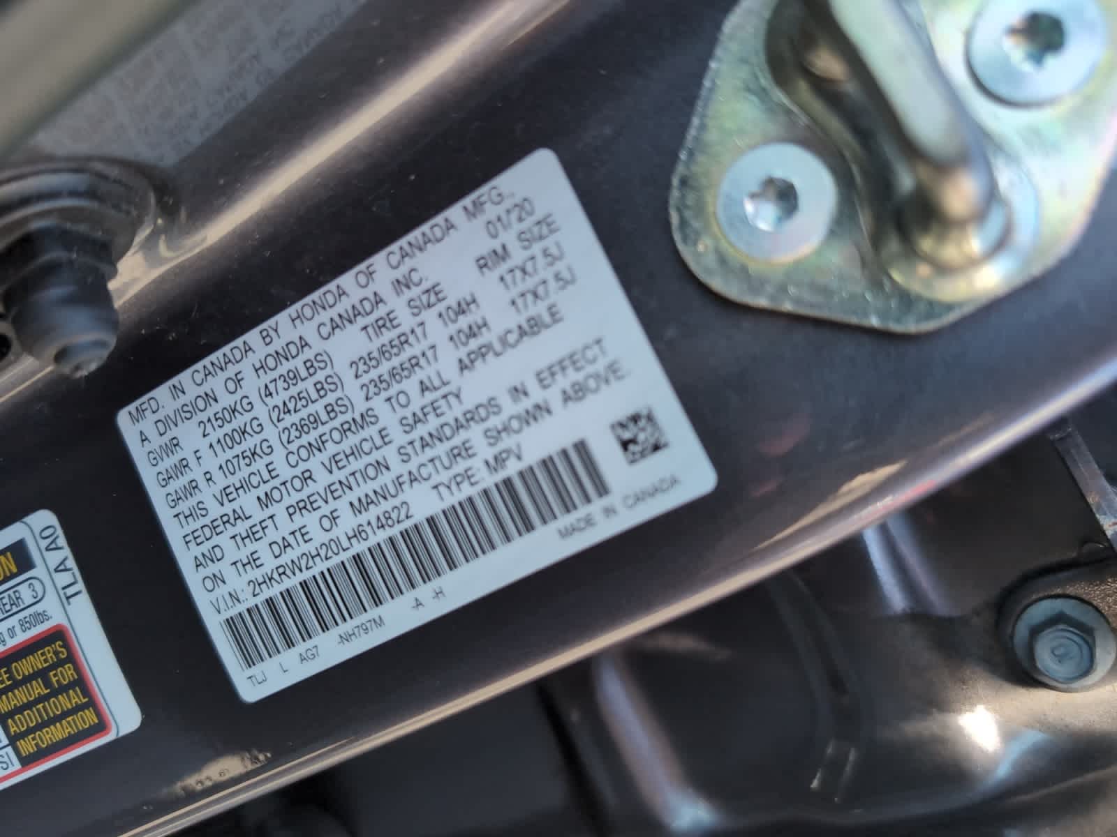 used 2020 Honda CR-V car, priced at $24,298