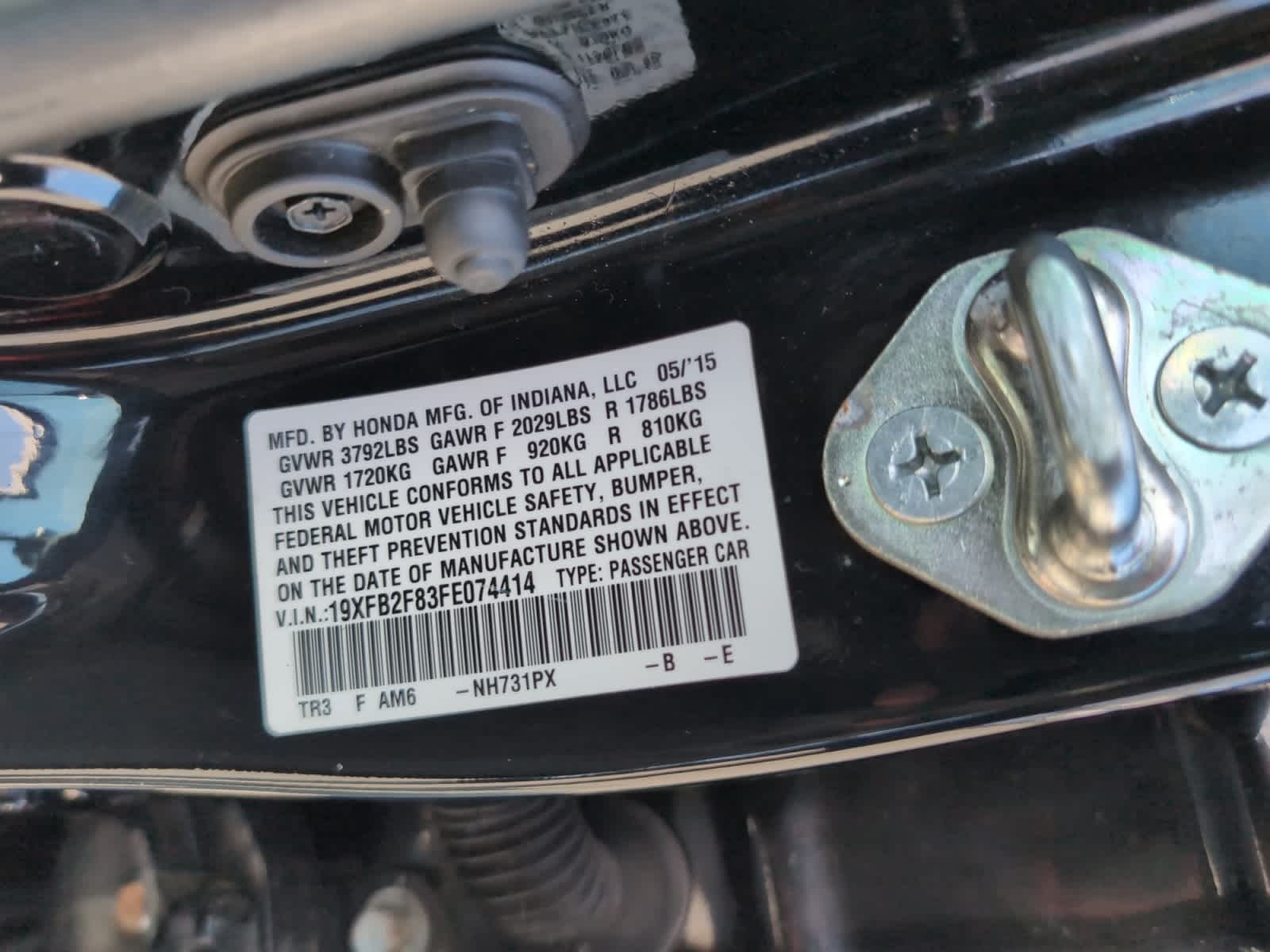 used 2015 Honda Civic car, priced at $12,998