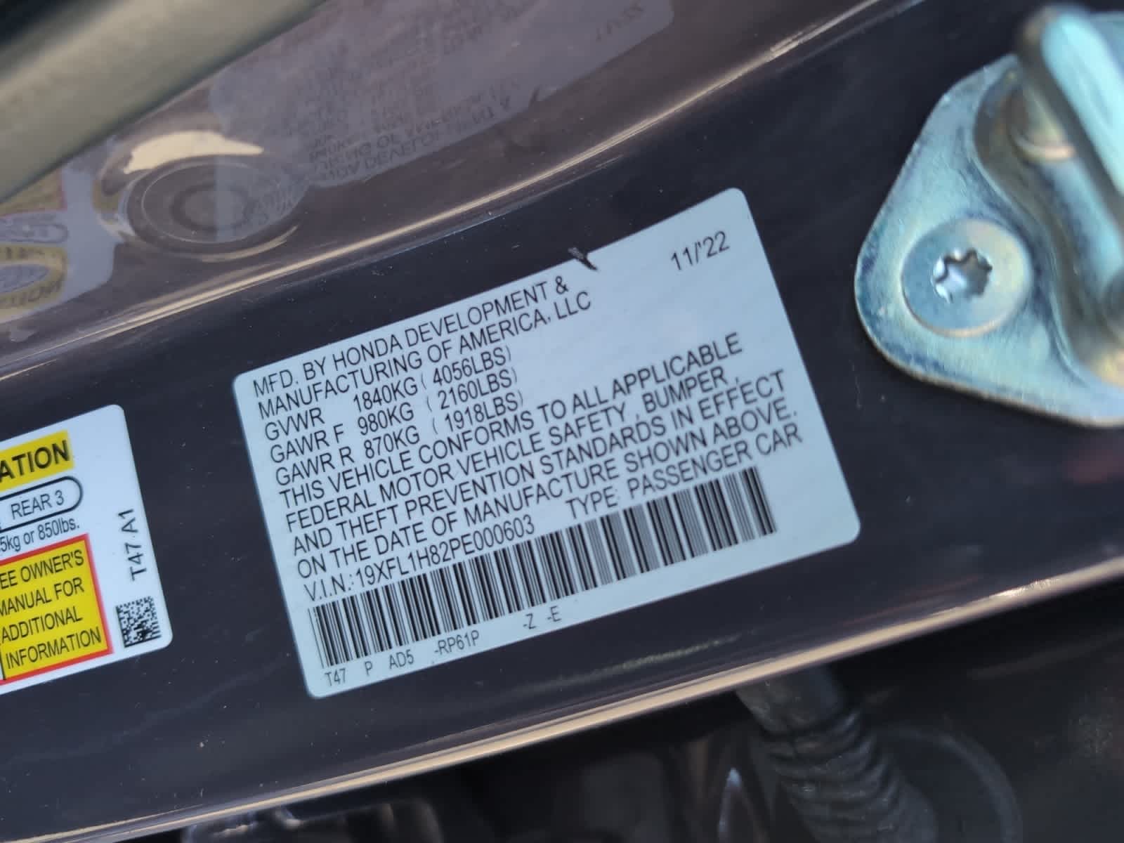 used 2023 Honda Civic car, priced at $27,998